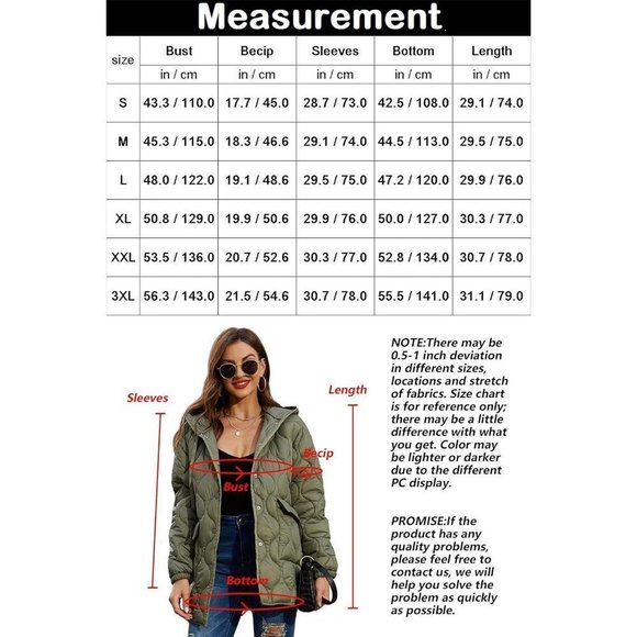 Risissida Women Quilted Jacket Hooded Winter Fashion Lightweight Puffer Coat - Picture 6 of 6